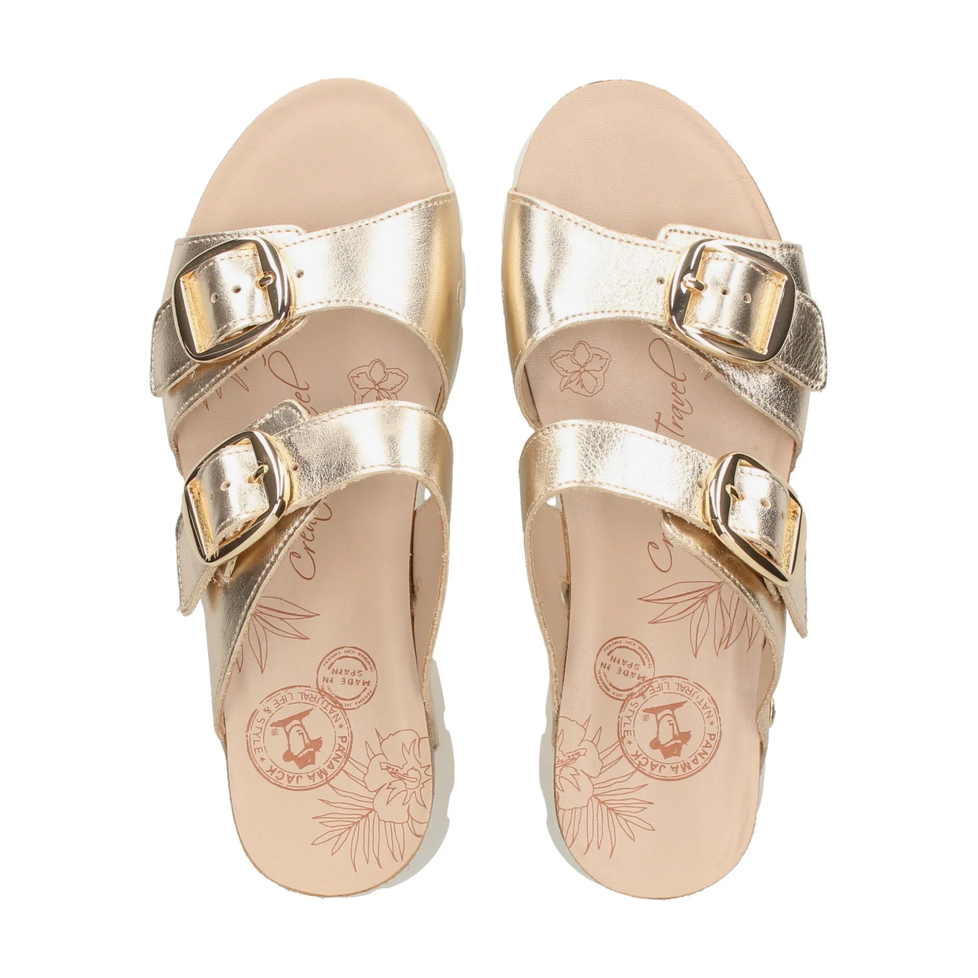 PANAMA JACK Sandalias planas de Mujer Shirley B10 Oro