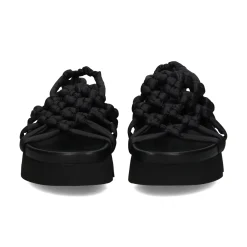 PATRIZIA BONFANTI Sandalias planas de Mujer ALISON COTTON NERO