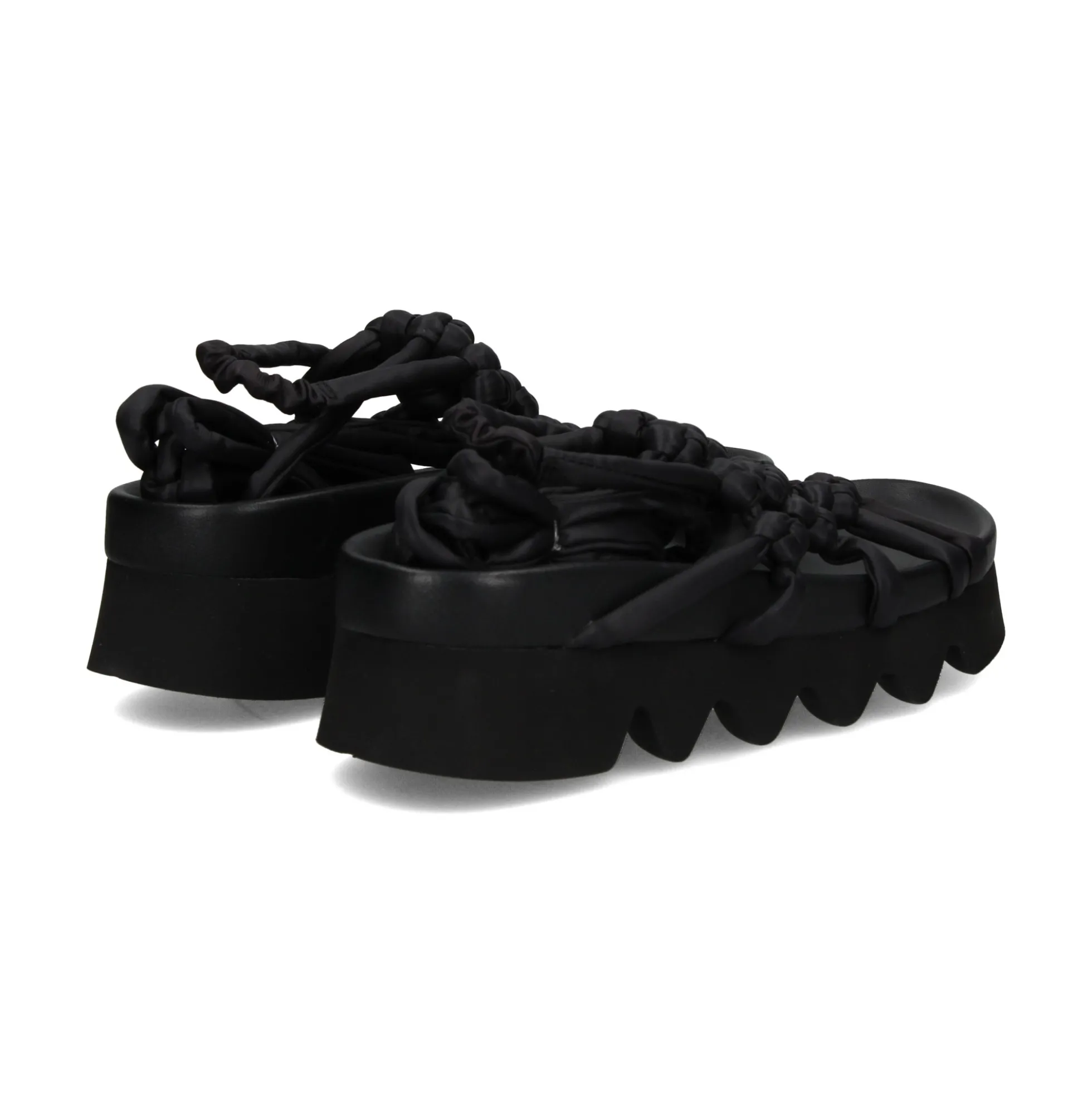 PATRIZIA BONFANTI Sandalias planas de Mujer ALISON COTTON NERO