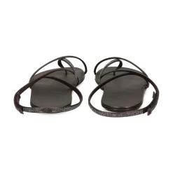 PEDRO GARCIA Sandalias planas de Mujer PELLIN OFF BLACK