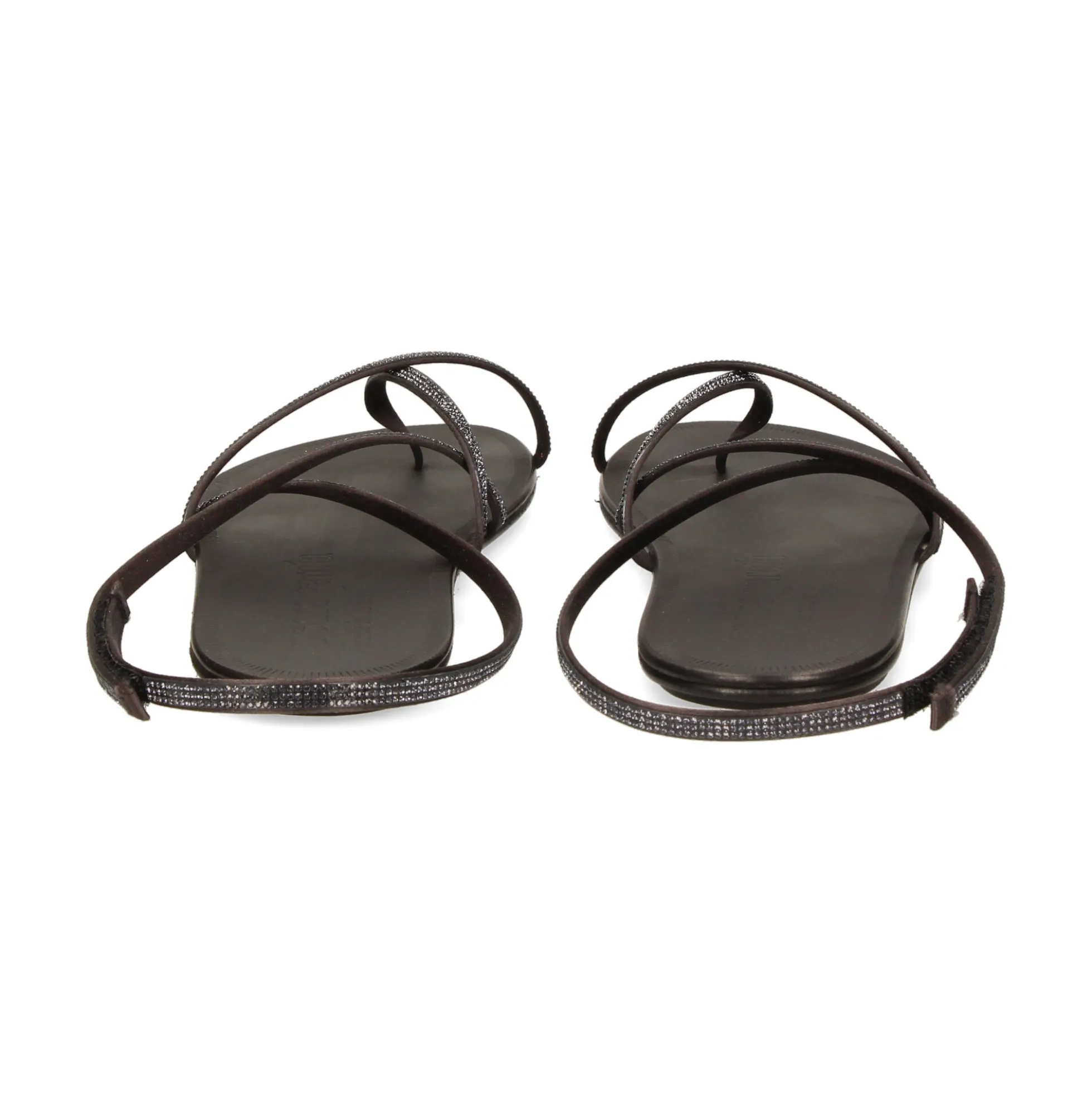 PEDRO GARCIA Sandalias planas de Mujer PELLIN OFF BLACK