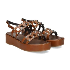 PLUMERS Sandalias con plataforma de Mujer 3762 CUERO