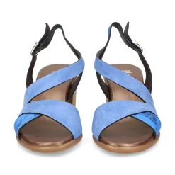 PLUMERS Sandalias con tacón de Mujer 3823 JEANS