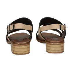 PLUMERS Sandalias planas de Mujer 3922 CAMEL