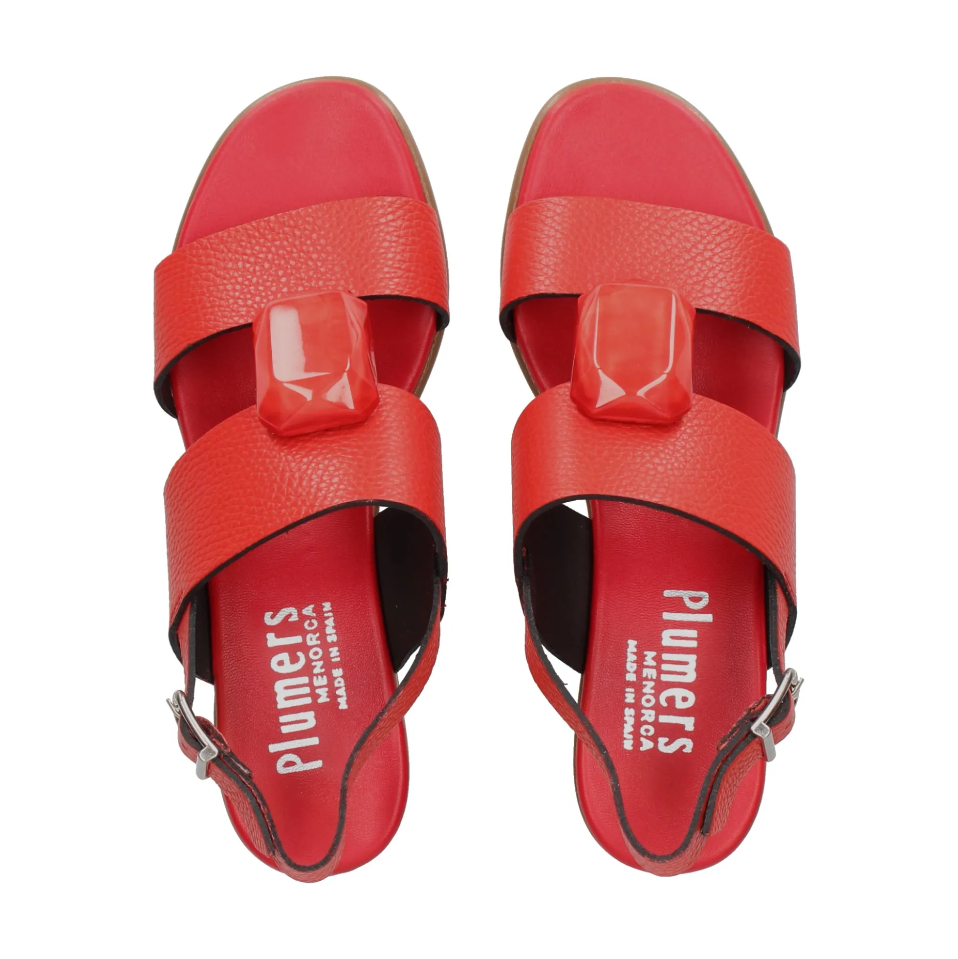 PLUMERS Sandalias planas de Mujer 3922 ROJO