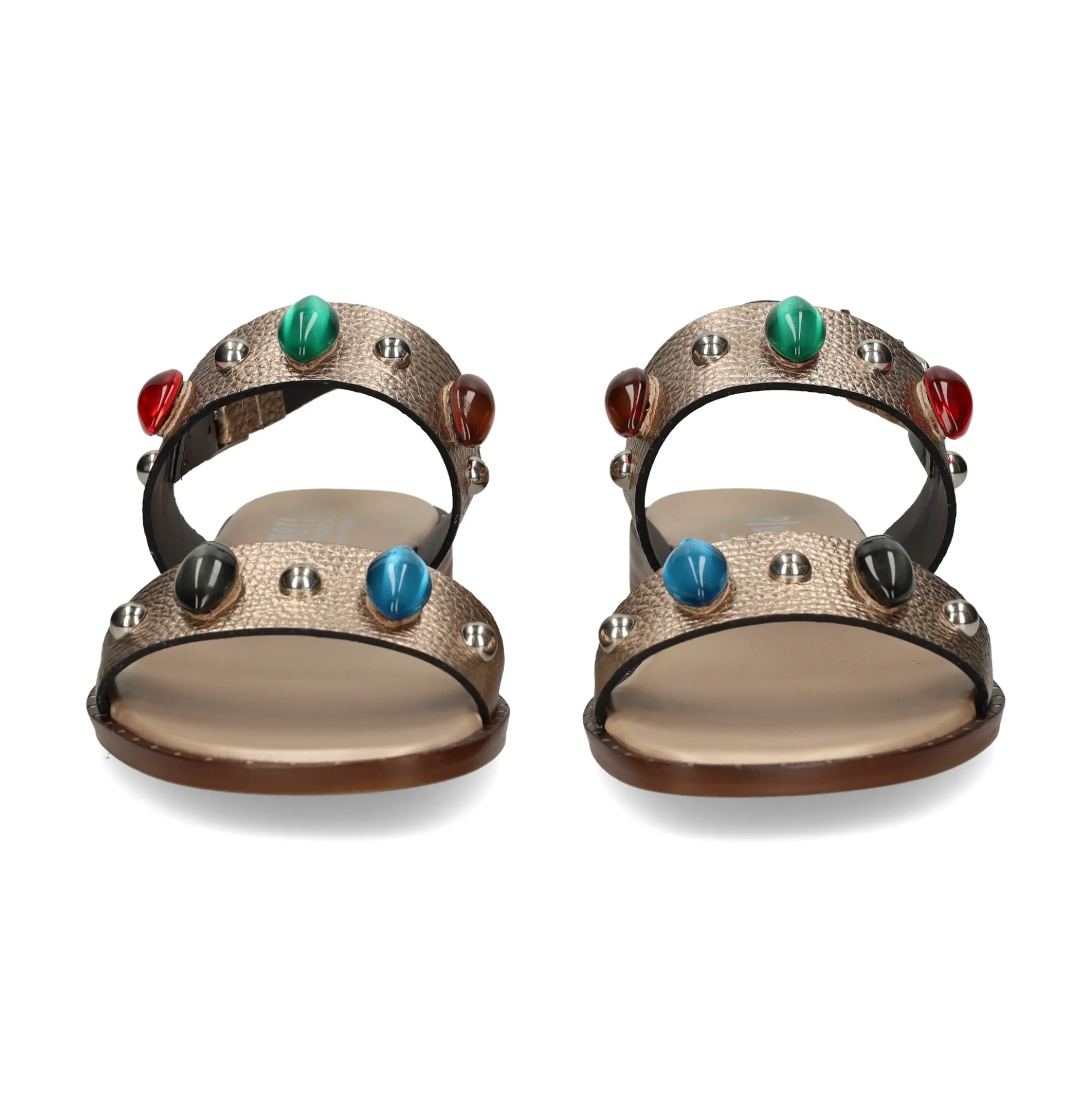 PLUMERS Sandalias planas de Mujer 3890 PLATINO