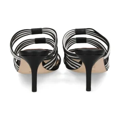 POLO RALPH LAUREN Sandalias con tacón de Mujer LORRAINE 001 BLACK/SNOW