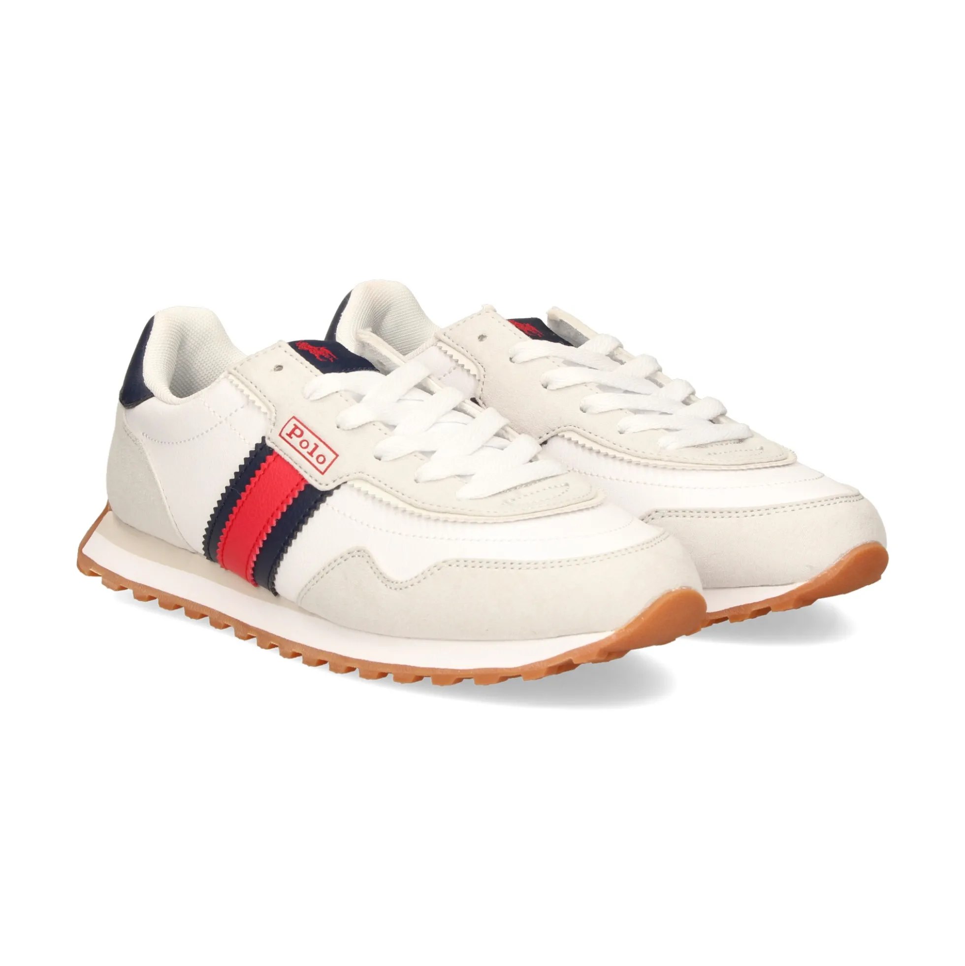 POLO RALPH LAUREN Zapatillas de niñas RF103807 WHITE/GREY/RED