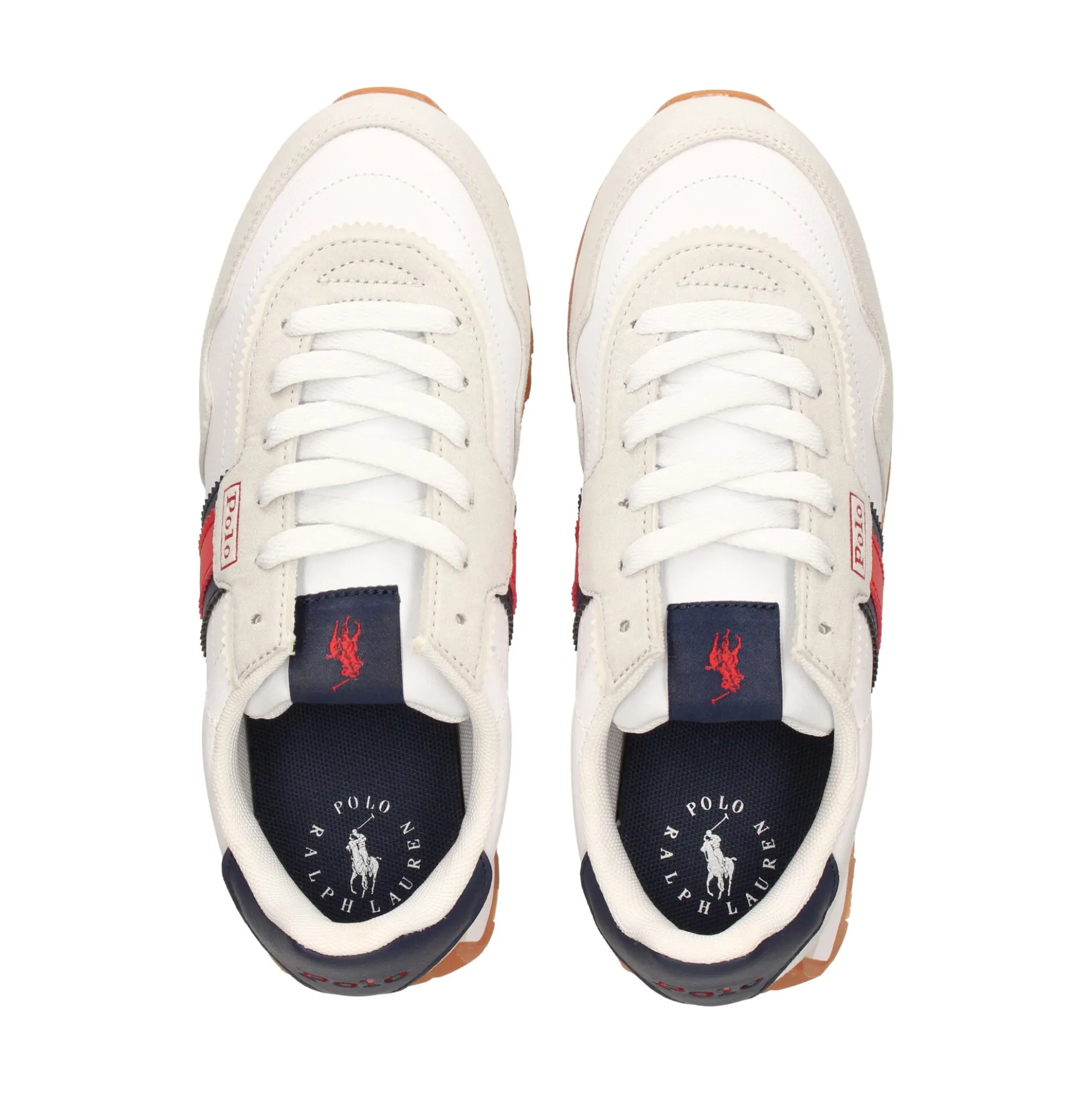 POLO RALPH LAUREN Zapatillas de niñas RF103807 WHITE/GREY/RED