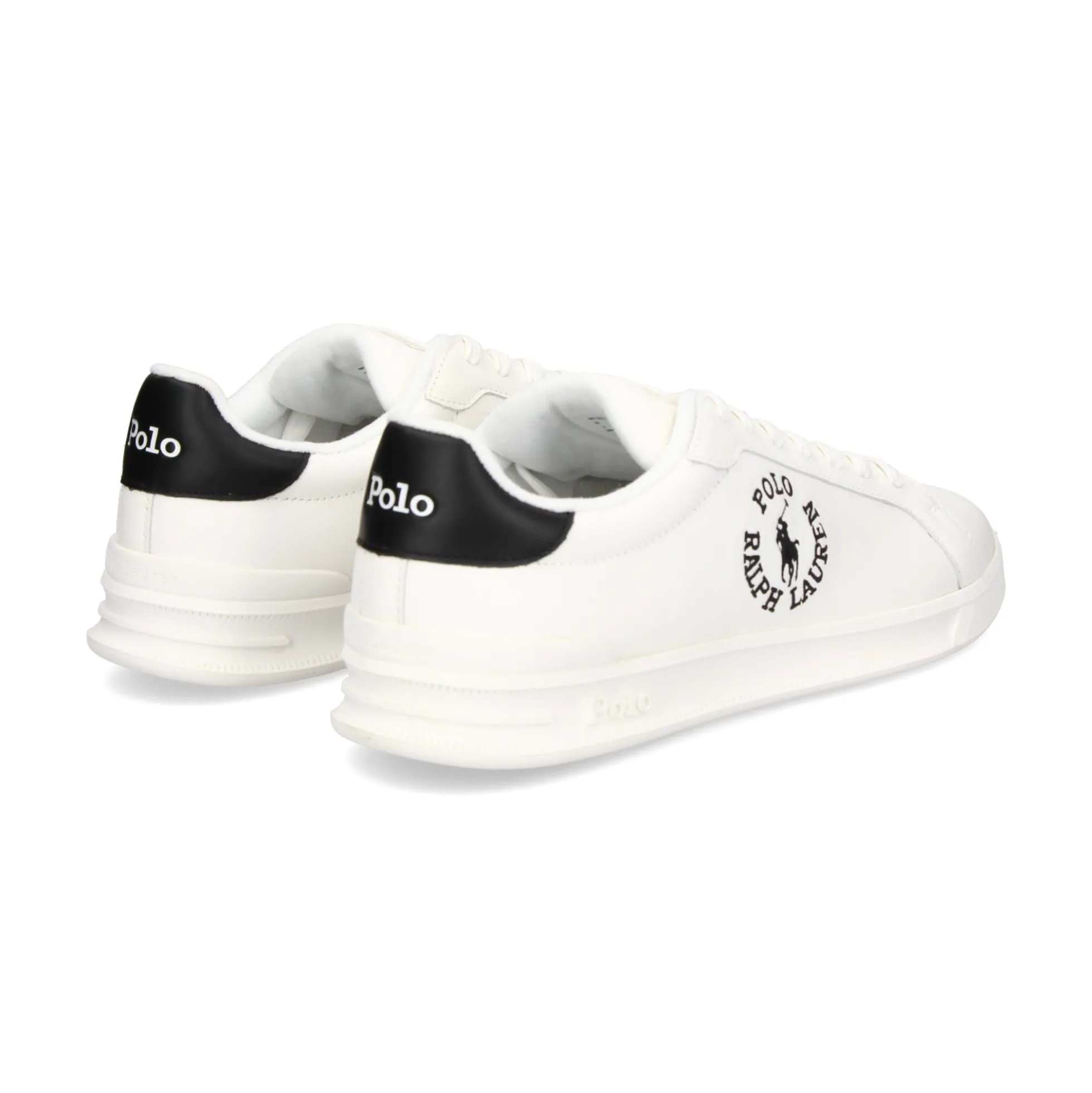 POLO RALPH LAUREN Zapatillas de Hombre HRT CRT CL 001 WHITE/BLACK