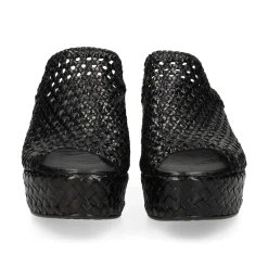 PONS QUINTANA Sandalias cuña de Mujer 9864.T00 09 NEGRO