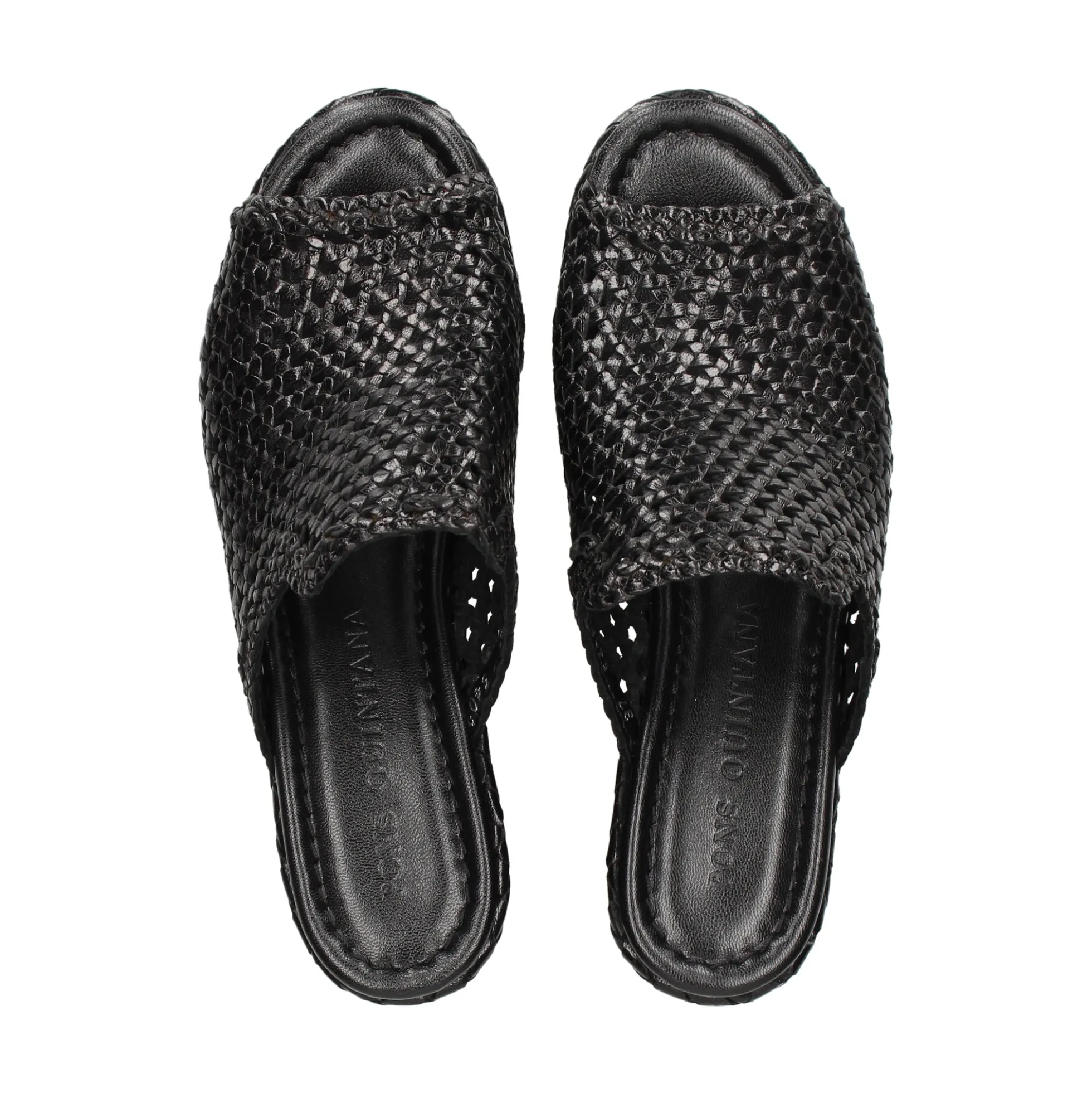 PONS QUINTANA Sandalias cuña de Mujer 9864.T00 09 NEGRO