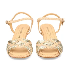PONS QUINTANA Sandalias con tacón de Mujer 10881.000 MARFIL