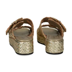 PONS QUINTANA Sandalias con plataforma de Mujer 9808.000 66 PLATINO