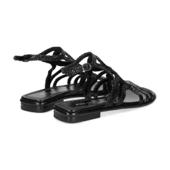 PONS QUINTANA Sandalias planas de Mujer 9759.000 NEGRO
