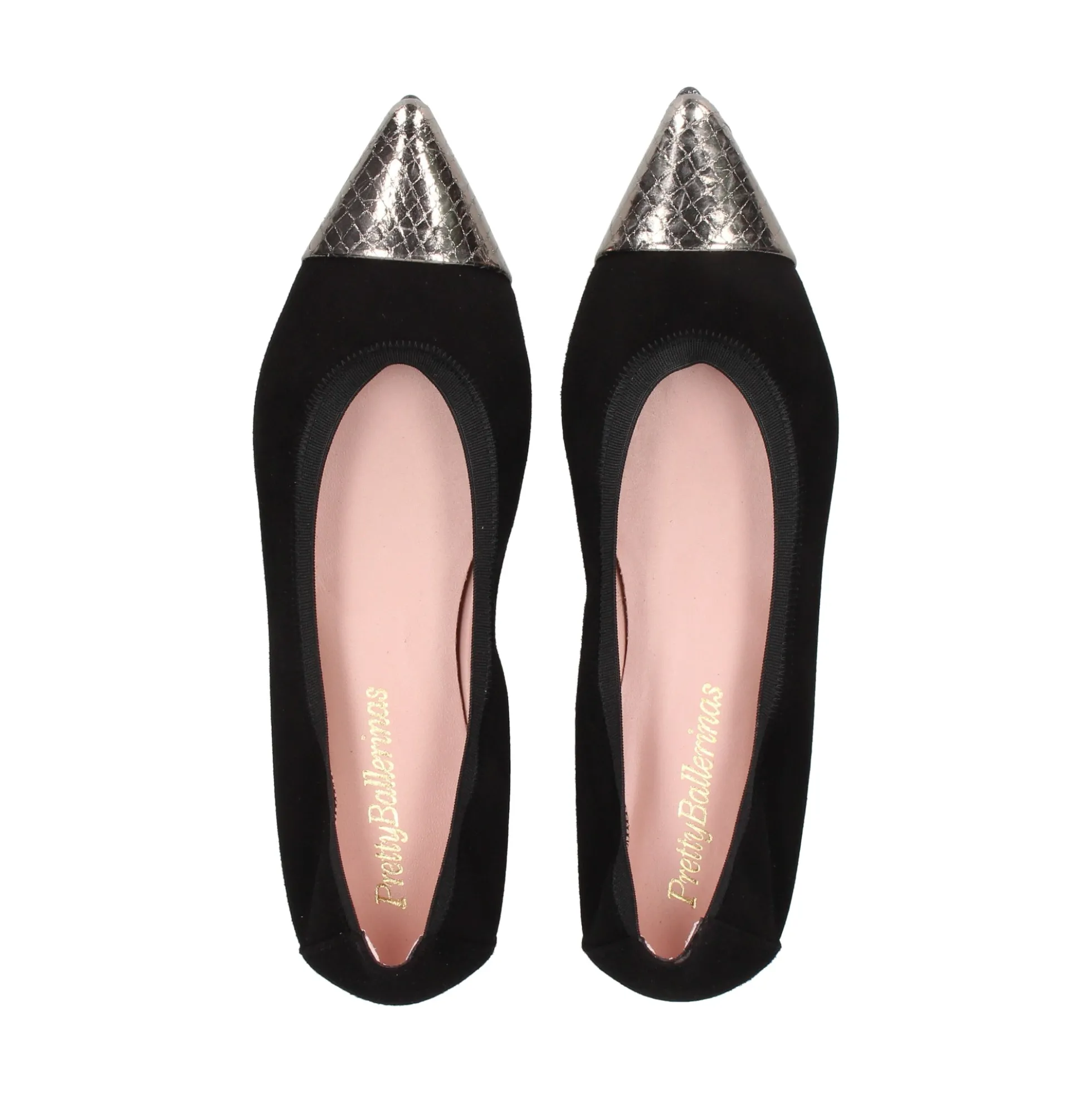 PRETTY BALLERINAS Bailarinas de Mujer 49166_AS.24 NEGRO/SILVER