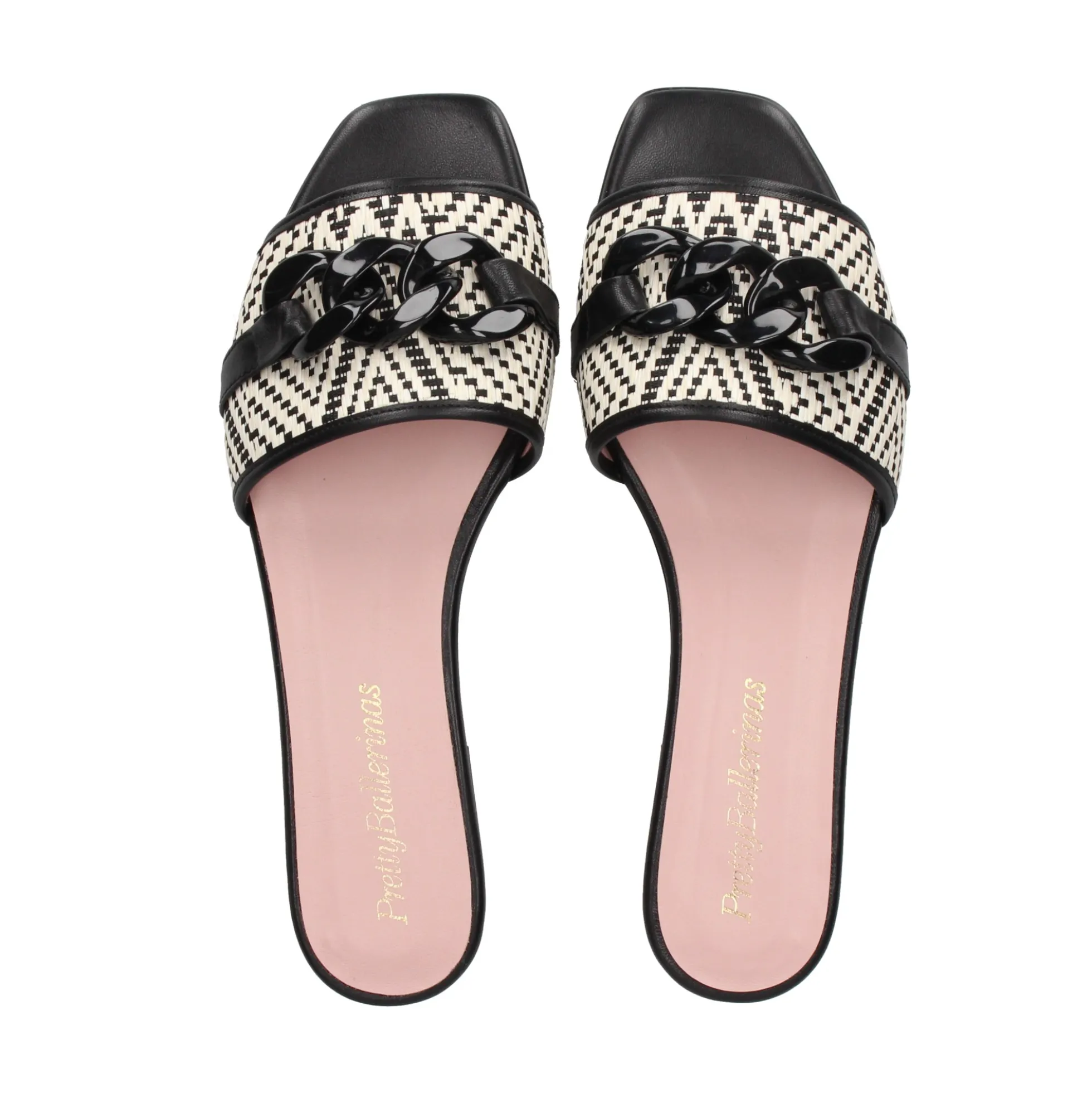 PRETTY BALLERINAS Sandalias planas de Mujer 50418 A.0 NEGRO