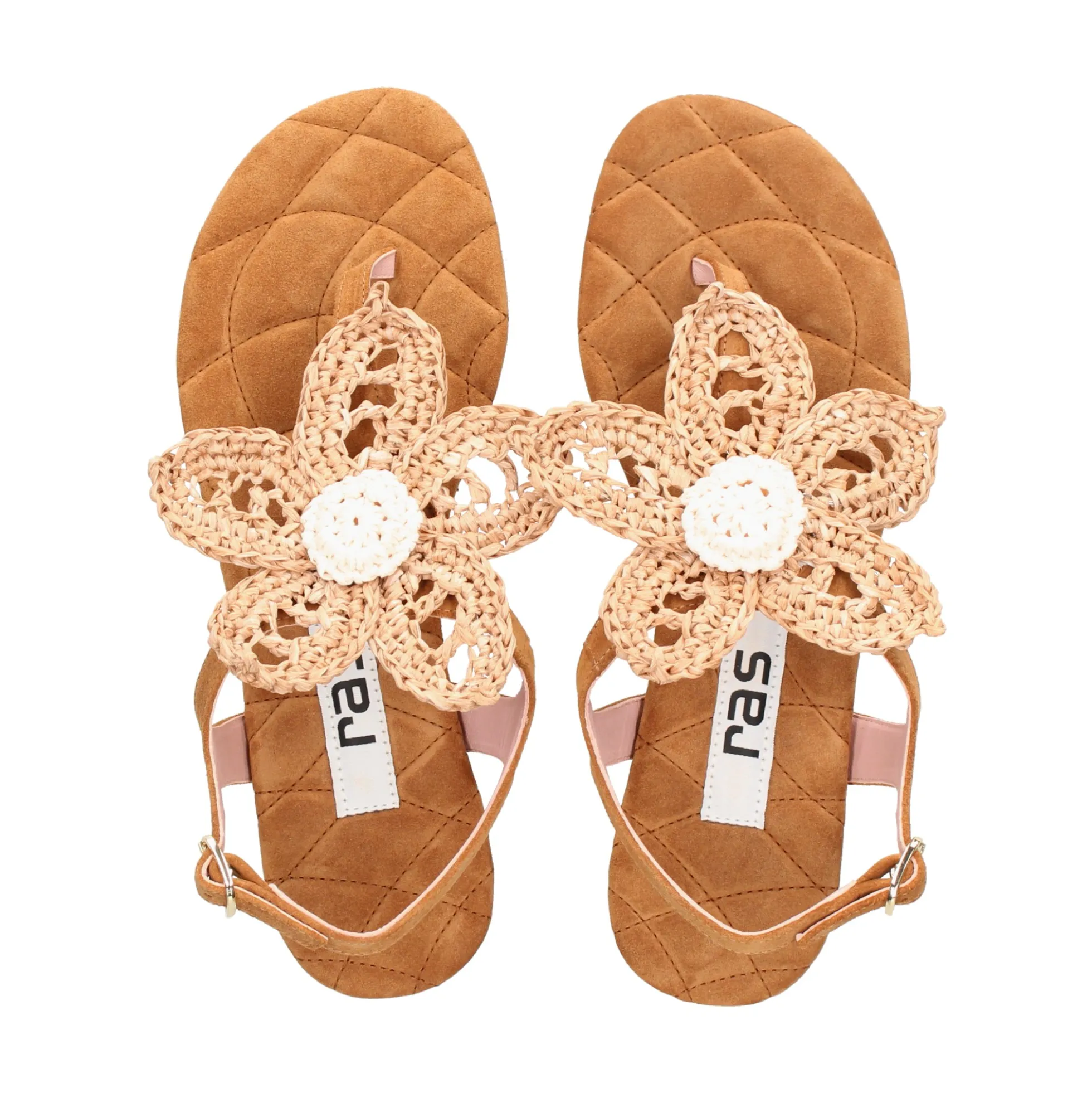 RAS Sandalias planas de Mujer 8431 TAN