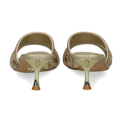 Sandalias con tacón de Mujer AV6723 / 1 PLATINO