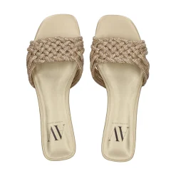 Sandalias planas de Mujer AV6736 / 2 PLATINO
