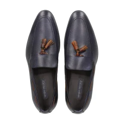 SERGIO SERRANO Mocasines de Hombre 5823 MARINO/CUERO