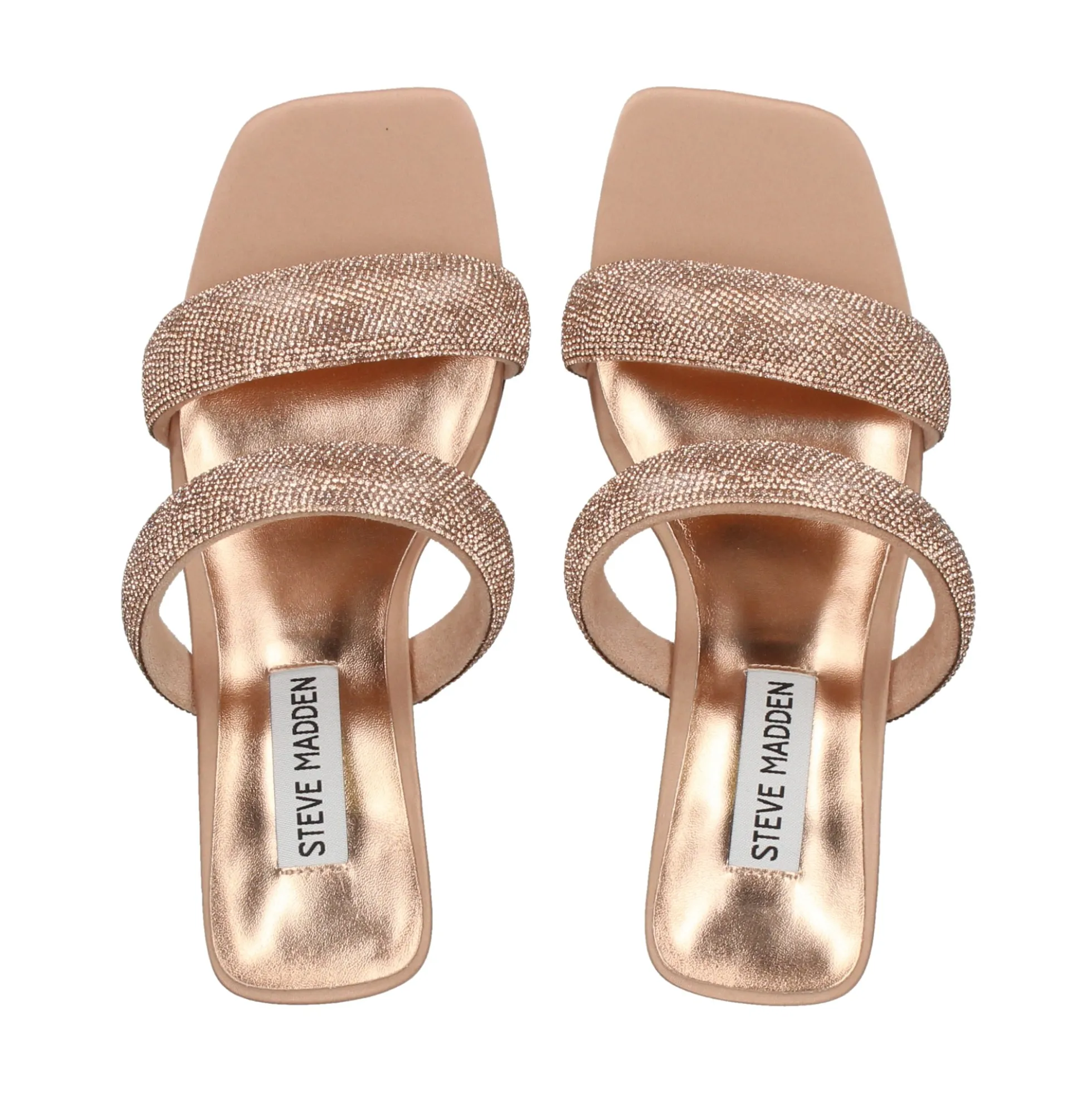 STEVE MADDEN Sandalias con tacón de Mujer TOP NOTCH ORO ROSA