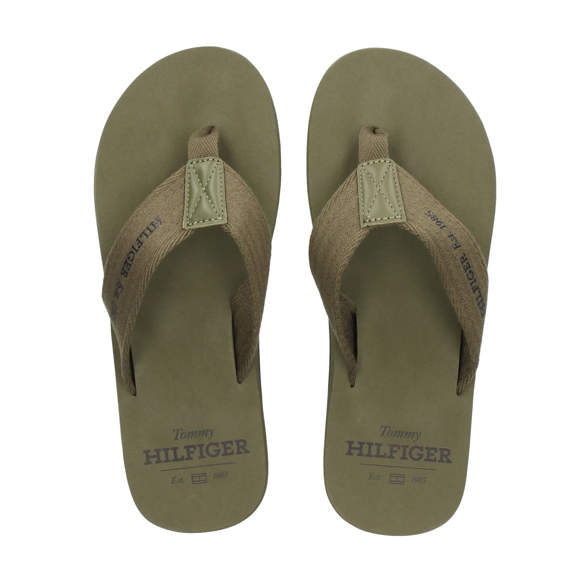 TOMMY HILFIGER Chanclas de Hombre FM0FM05339 RBN ARMY GREEN