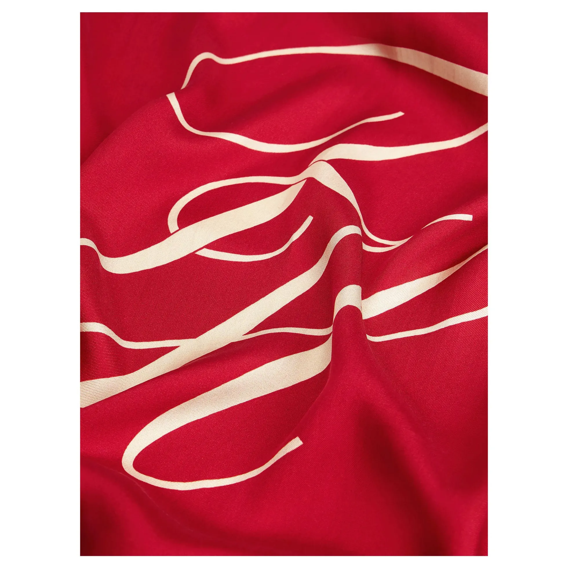 TOMMY HILFIGER Fulares AW0AW18223 0KP RED/CREAM