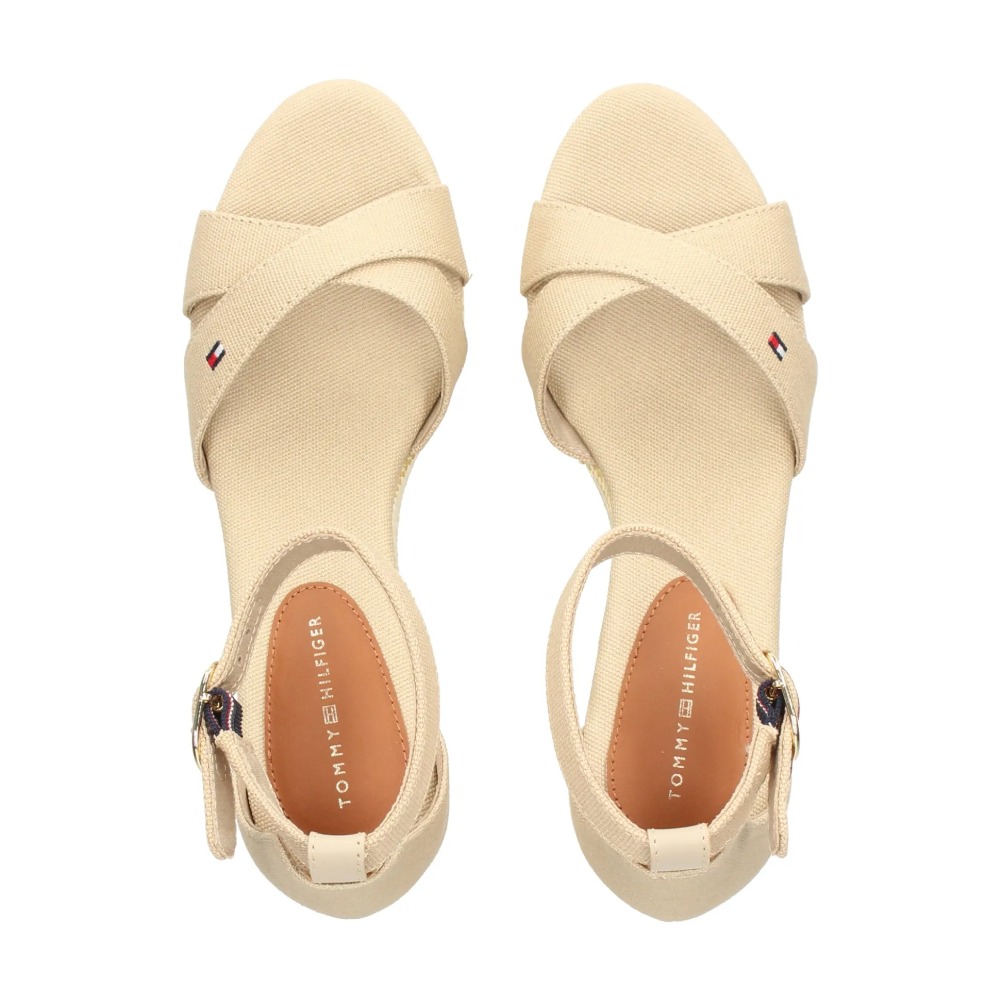 TOMMY HILFIGER Sandalias cuña de Mujer FW0FW08481 ACC HORSERADISH