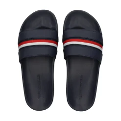 TOMMY HILFIGER Sandalias planas de Mujer FW0FW07555 DW6 SPACE BLUE