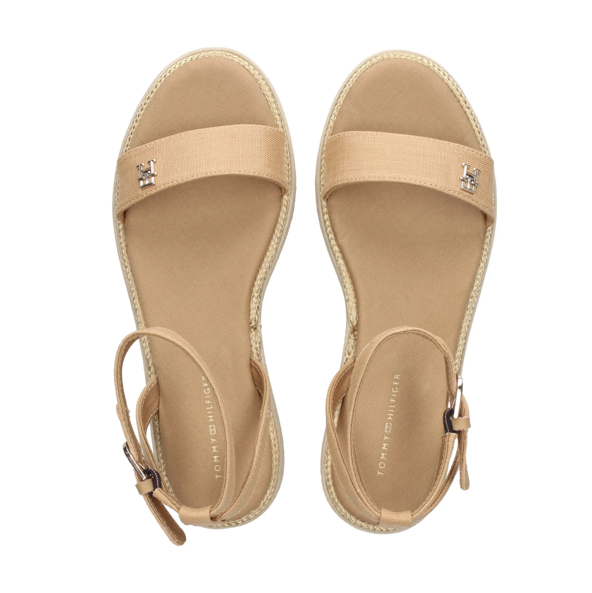 TOMMY HILFIGER Sandalias con plataforma de Mujer FW0FW08051 0HD CLASSIC KHA