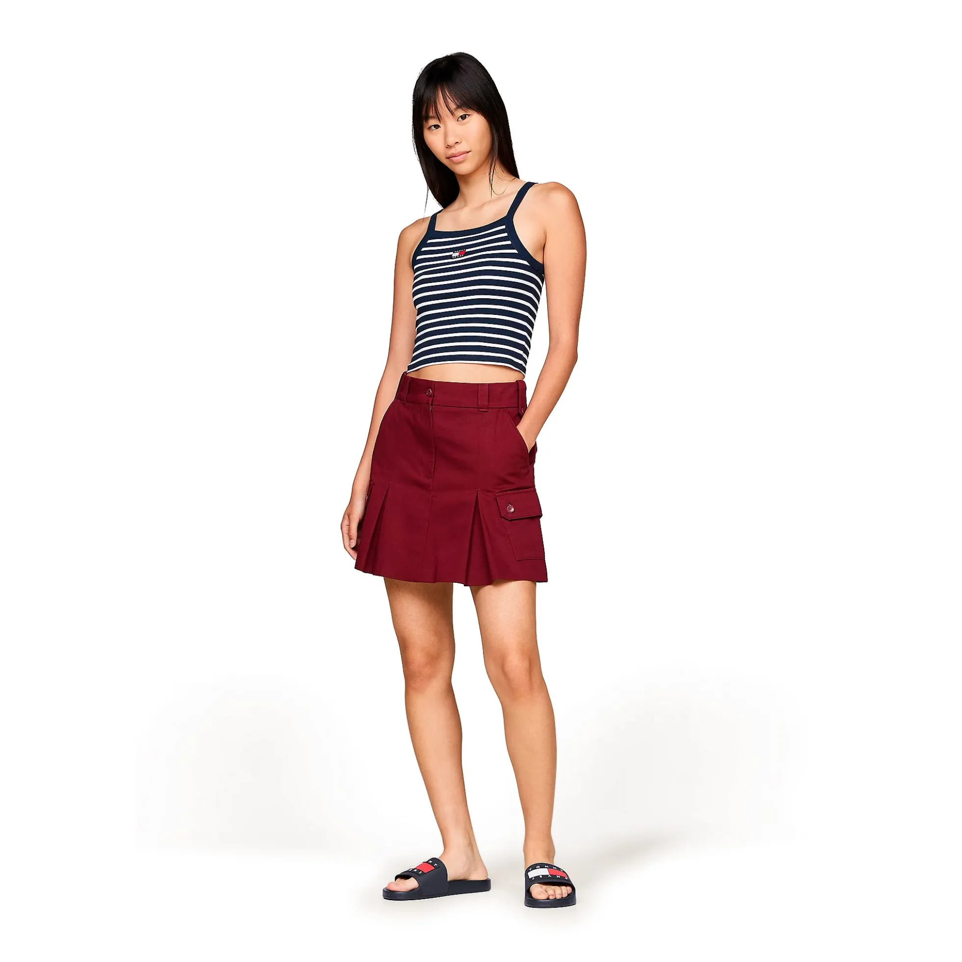 TOMMY HILFIGER Sandalias planas de Mujer EN0EN02115 C1G DARK NIGHT