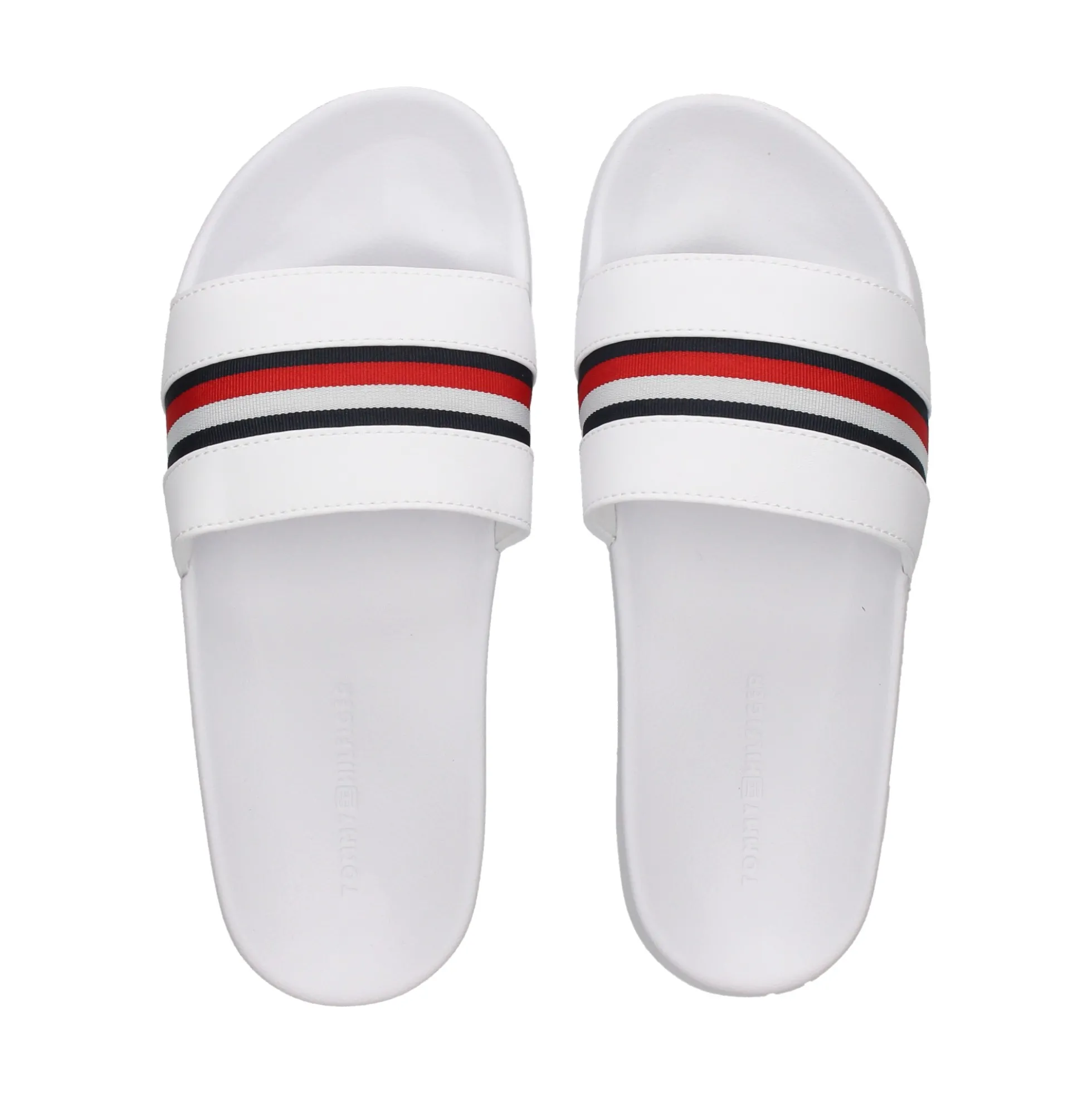 TOMMY HILFIGER Sandalias planas de Mujer FW0FW07555 YBS WHITE