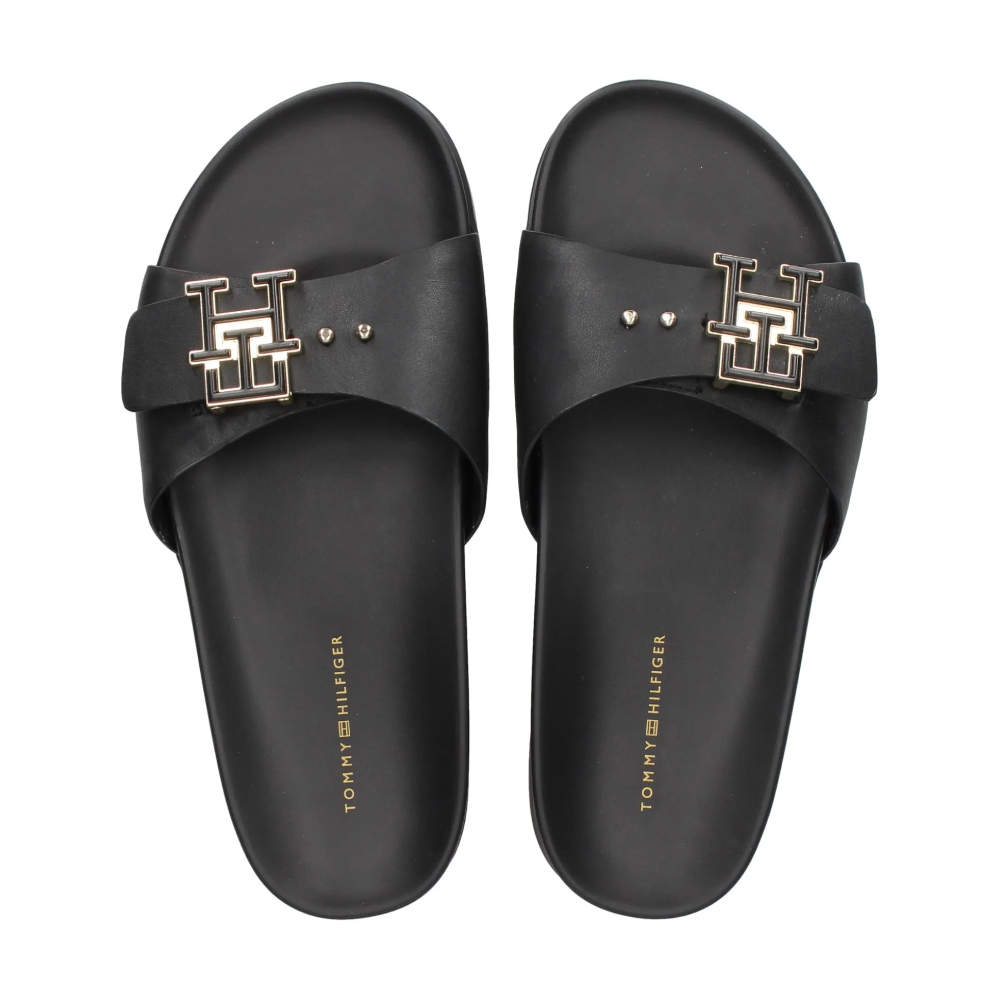 TOMMY HILFIGER Sandalias planas de Mujer FW0FW07940 BDS BLACK