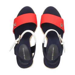 TOMMY HILFIGER Sandalias cuña de Mujer FW0FW08053 0G0 RED WHITE B
