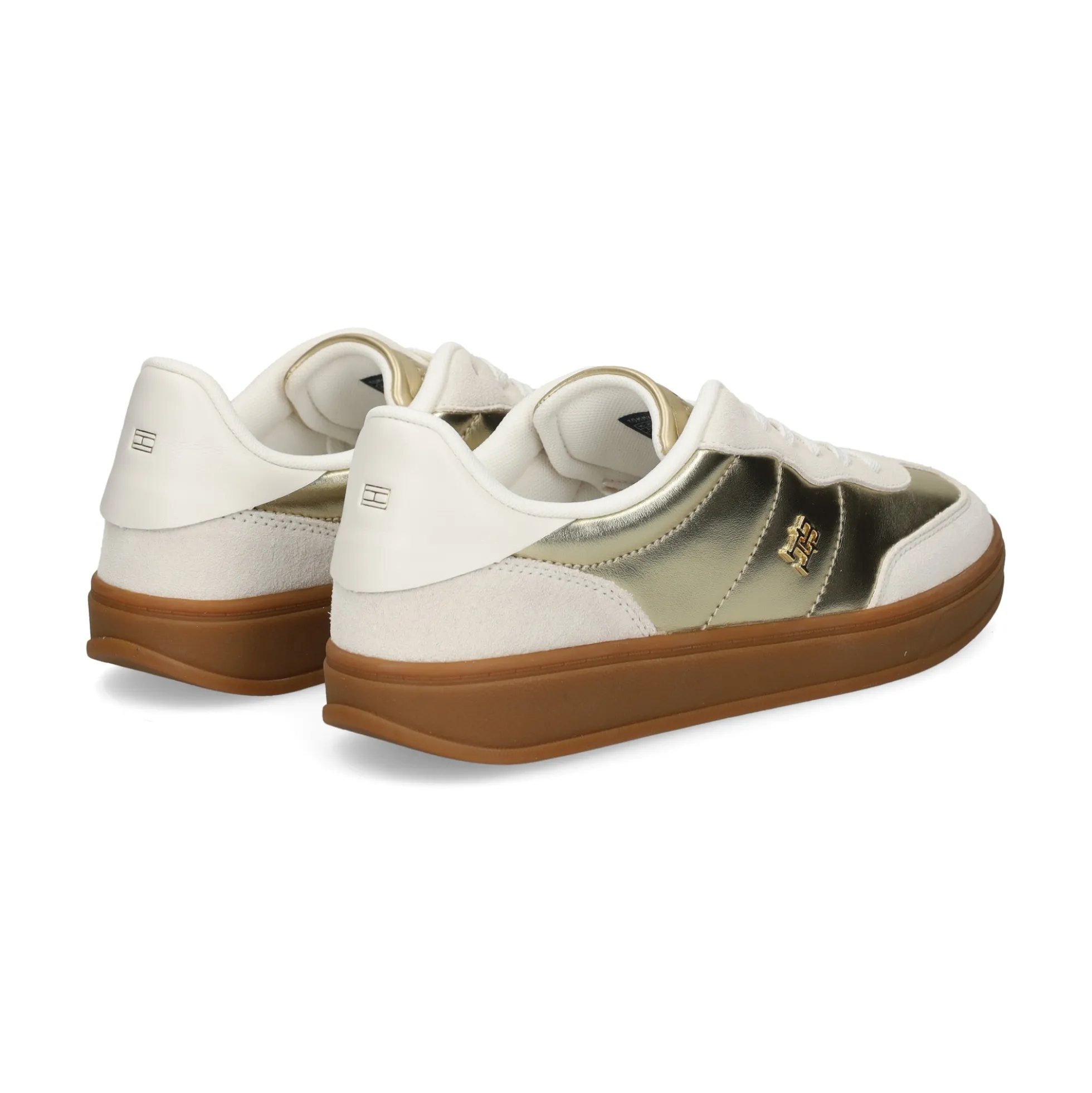 TOMMY HILFIGER Zapatillas de Mujer FW0FW09026 0HT ECRU/GOLD
