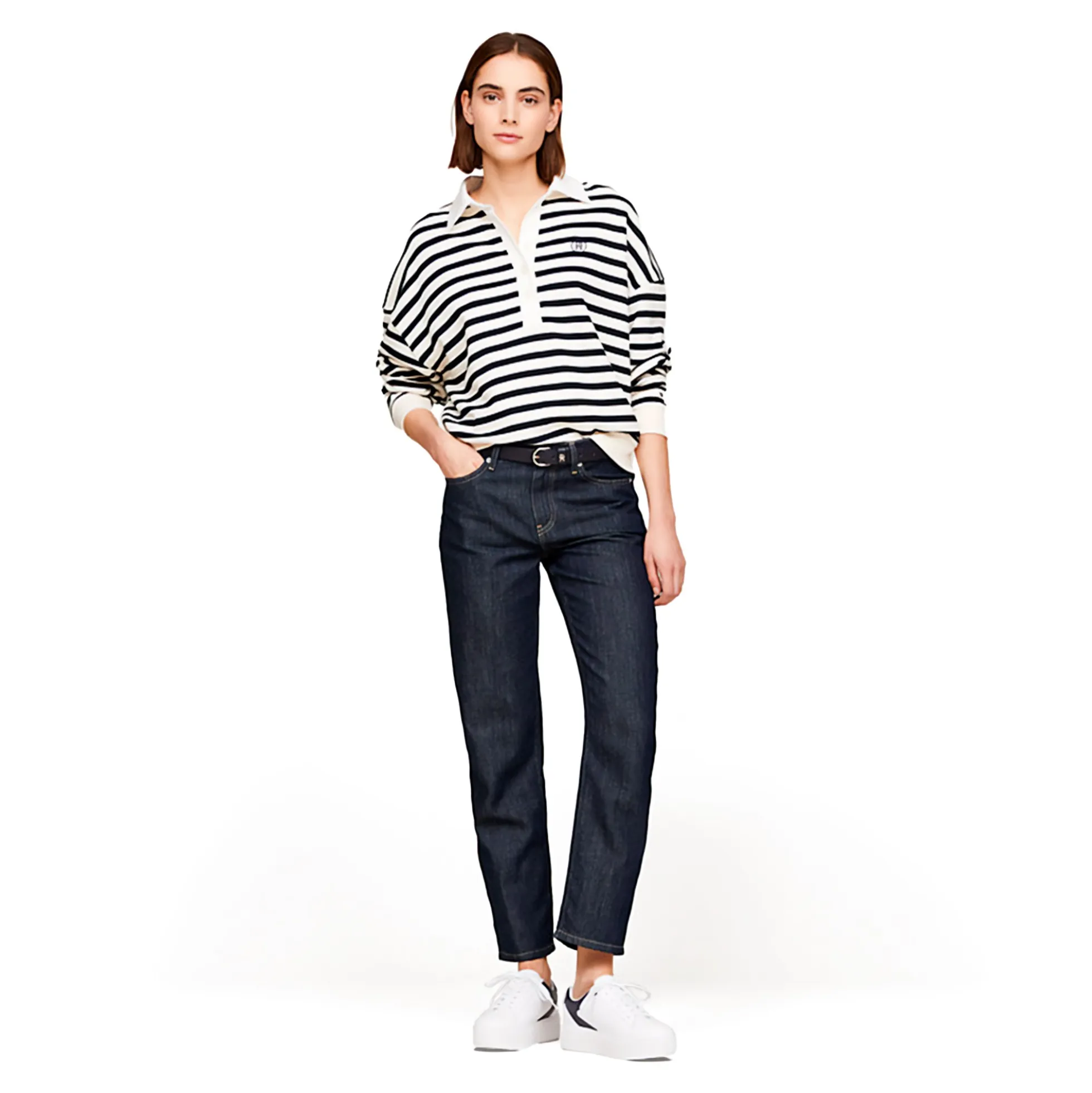 TOMMY HILFIGER Zapatillas de Mujer FW0FW07910 0K5 WHITE/SPACE