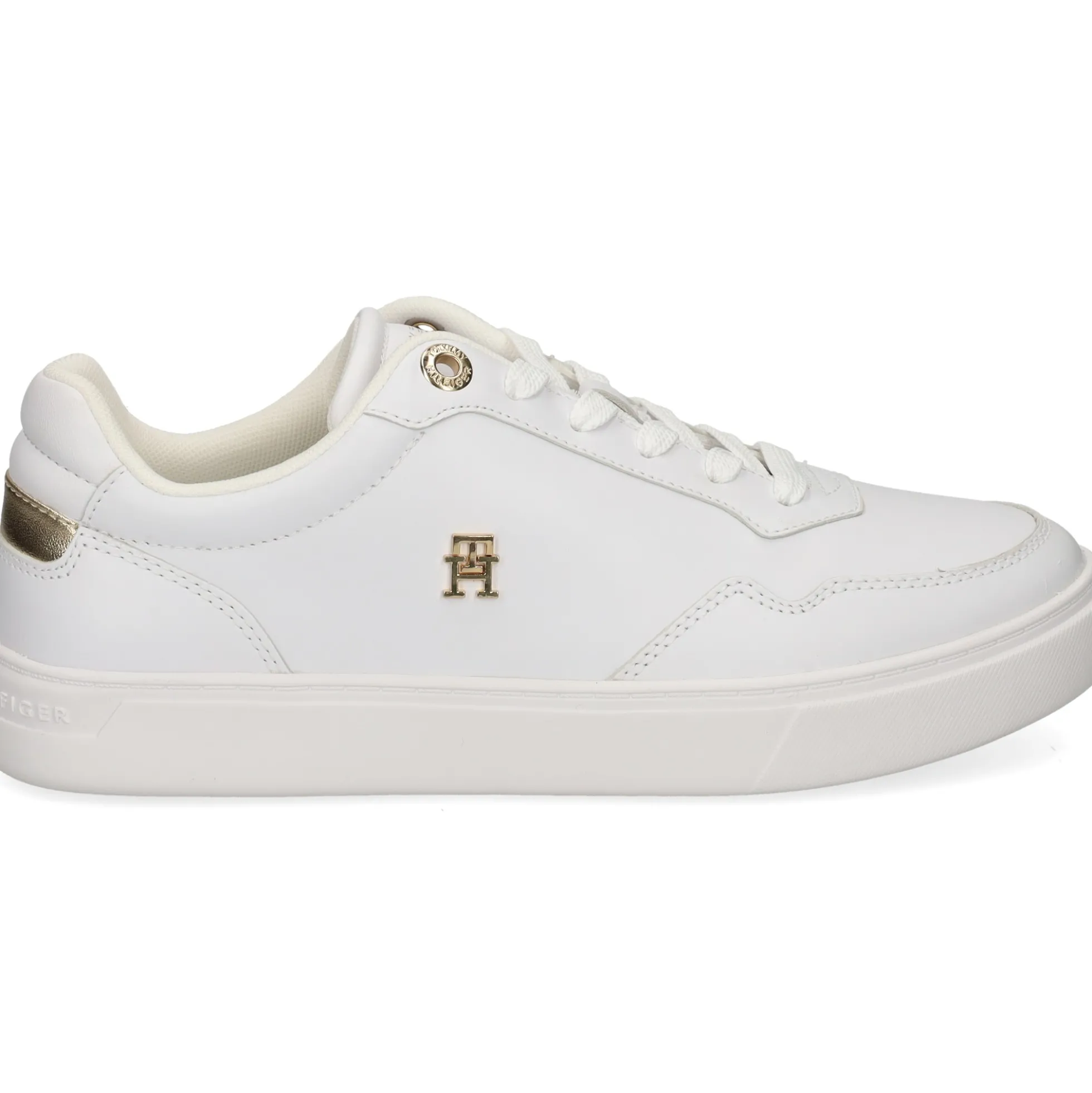 TOMMY HILFIGER Zapatillas de Mujer FW0FW08758 0HT WHITE/GOLD
