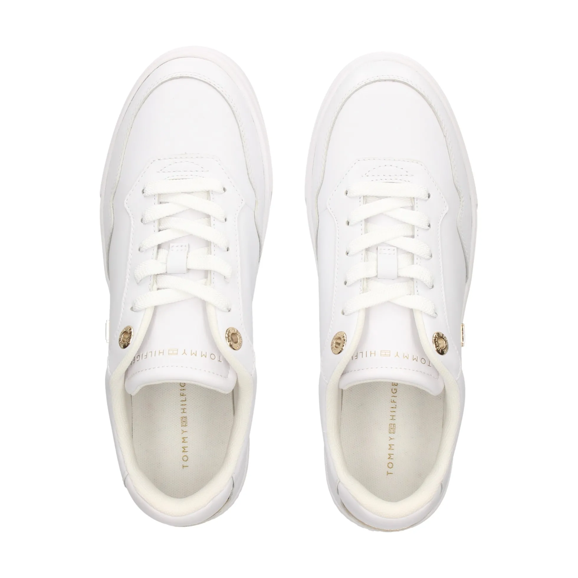 TOMMY HILFIGER Zapatillas de Mujer FW0FW08758 0HT WHITE/GOLD