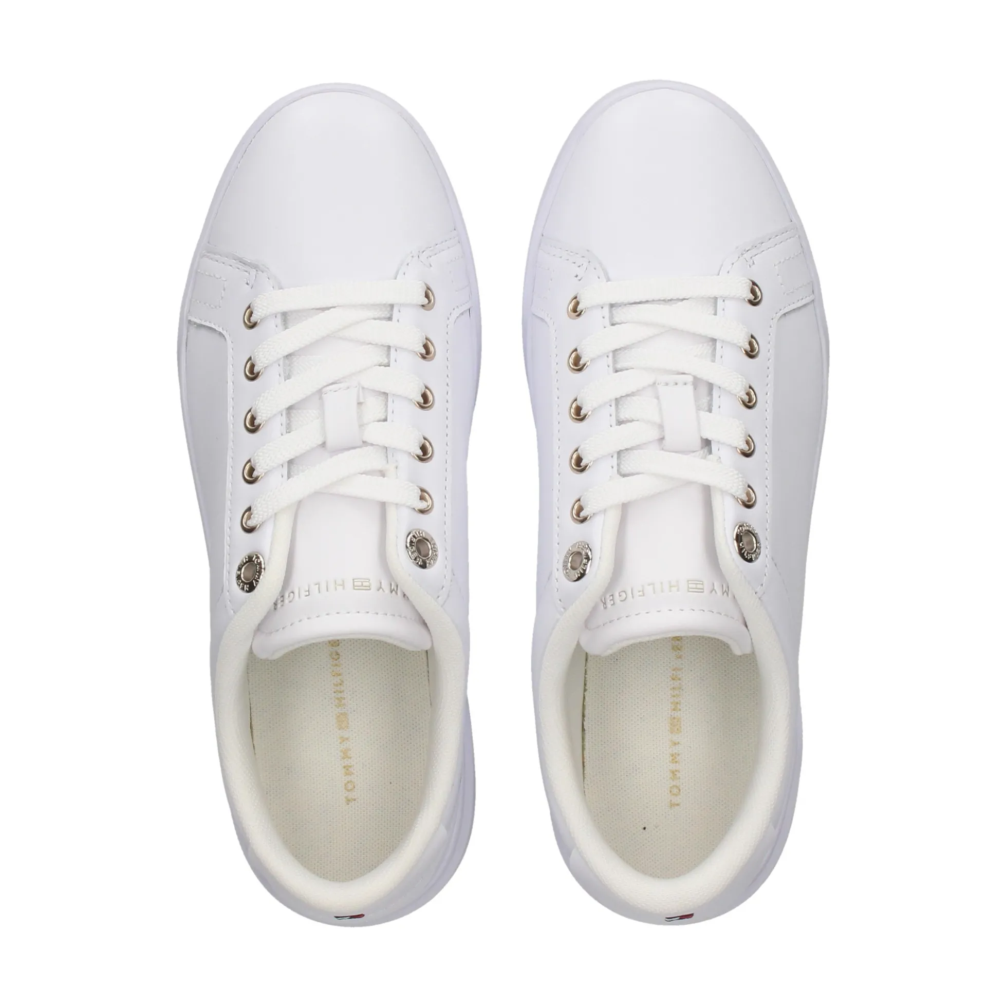 TOMMY HILFIGER Zapatillas de Mujer FW0FW07560 0K7 WHITE/GOLD