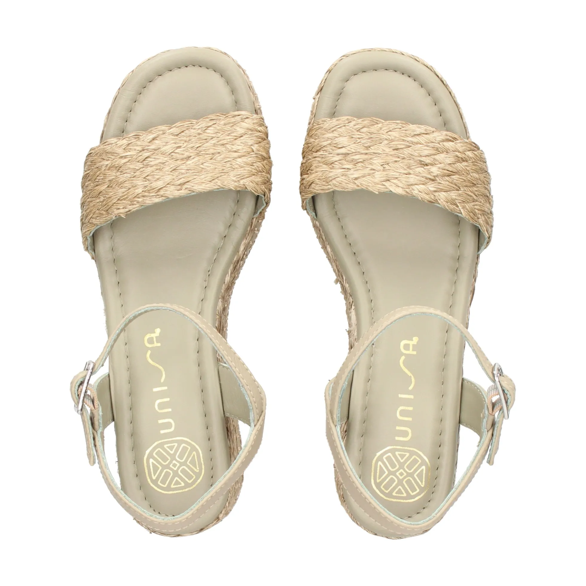 UNISA Sandalias con plataforma de Mujer KEBEC_25_GRA Matcha