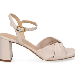 UNISA Sandalias con tacón de Mujer MEDWAY_NTO MARFIL