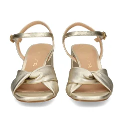 UNISA Sandalias con tacón de Mujer MEDWAY_26_LM PLATINO