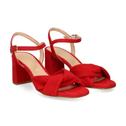 UNISA Sandalias con tacón de Mujer MEDWAY_26_KS CARMESI