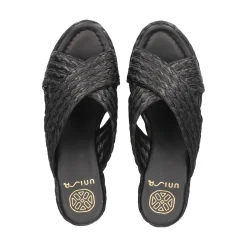 UNISA Sandalias cuña de Mujer KEMP_RF NEGRO