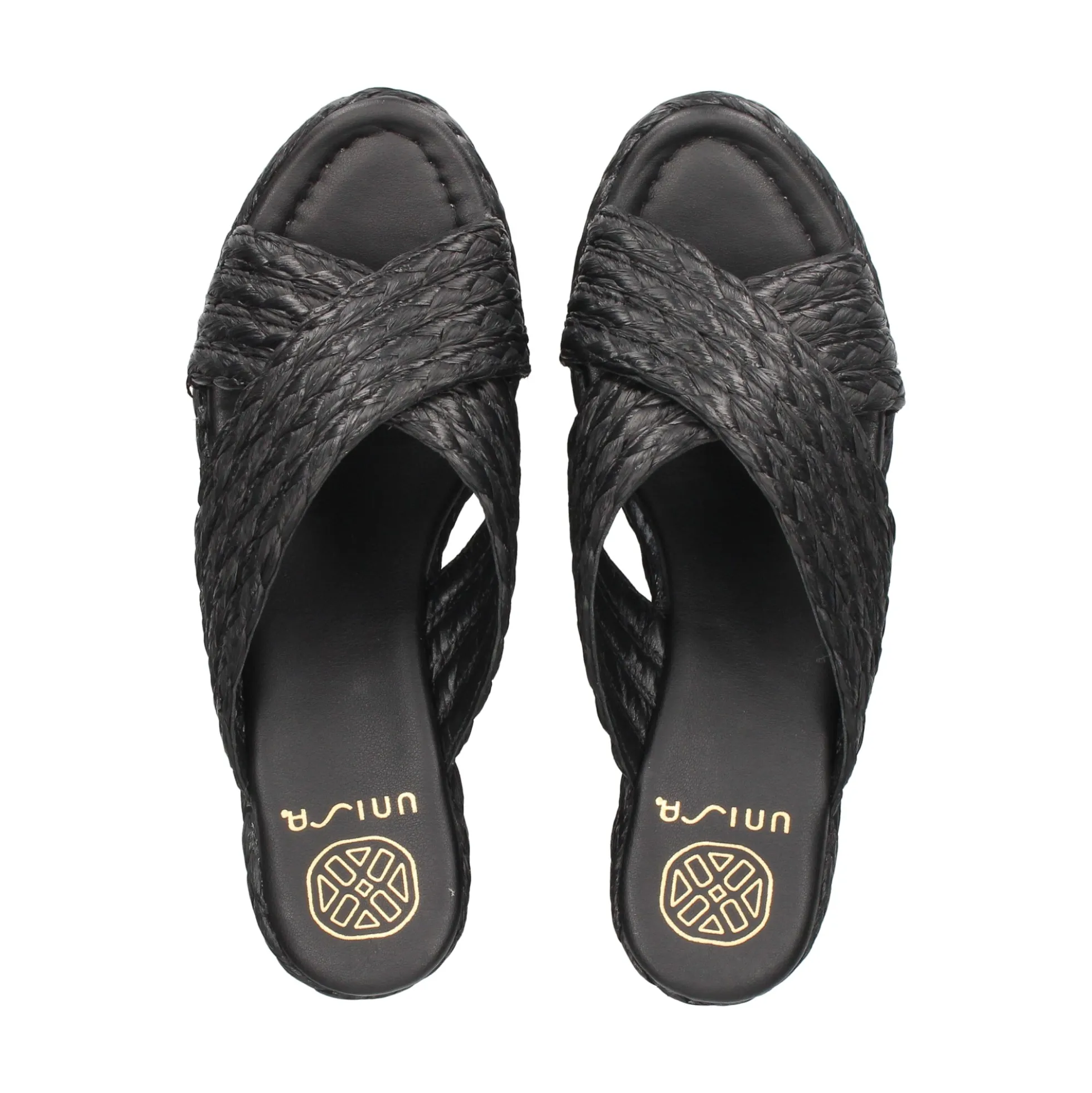 UNISA Sandalias cuña de Mujer KEMP_RF NEGRO