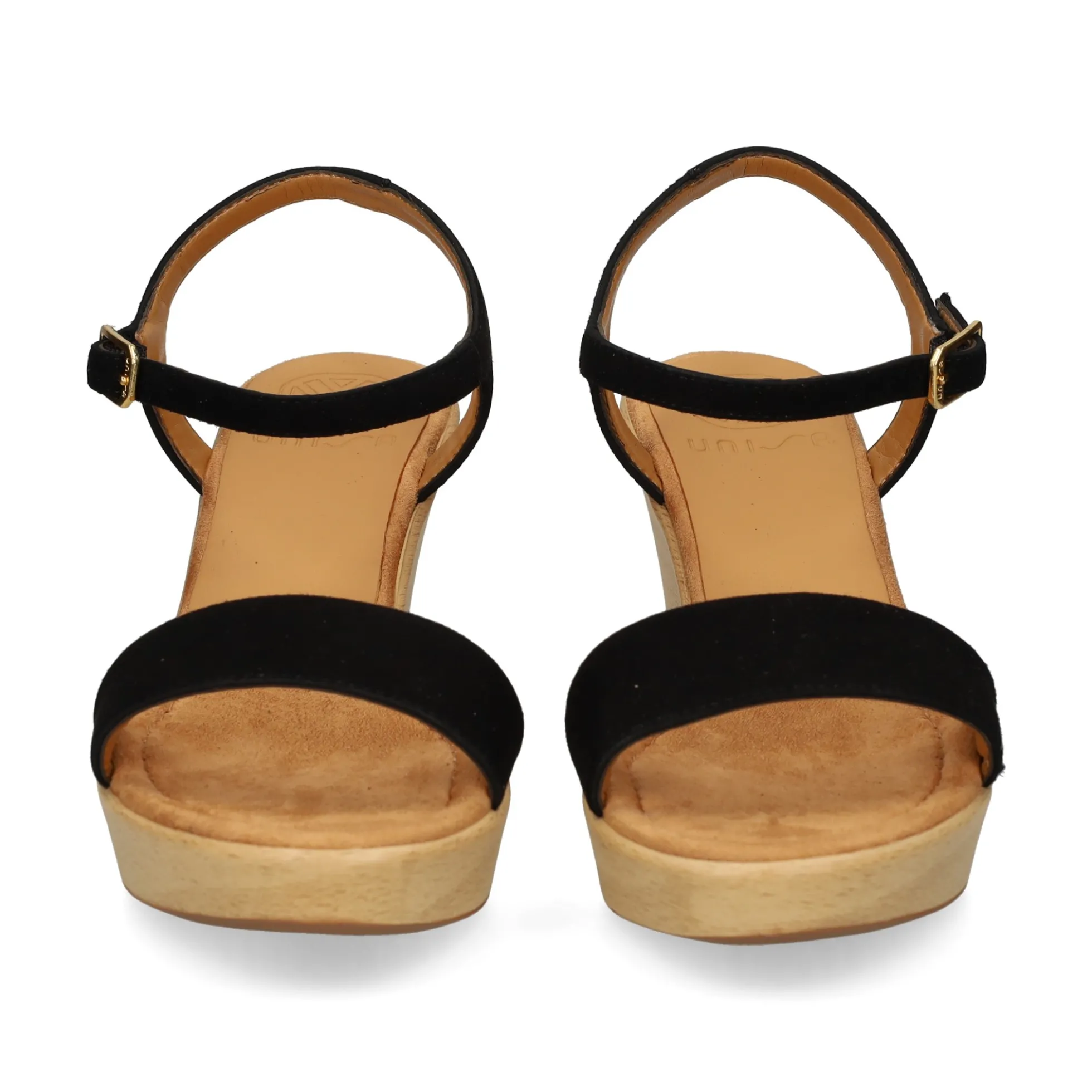 UNISA Sandalias cuña de Mujer RITA_25_KS NEGRO