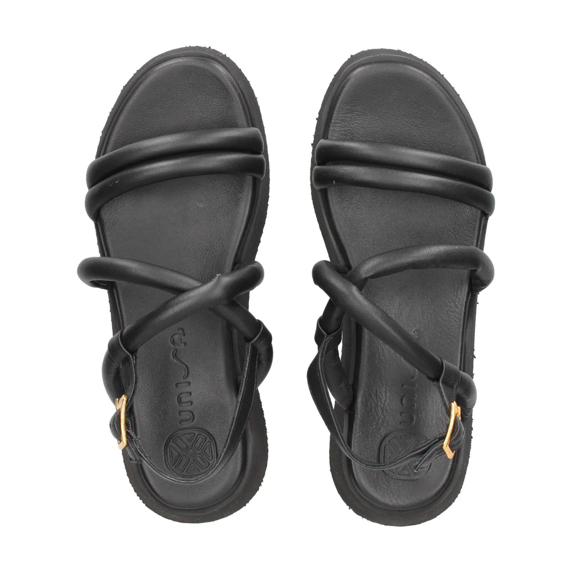 UNISA Sandalias planas de Mujer CEDRA_GRA NEGRO