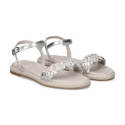UNISA Sandalias planas de Mujer COSO_LMT SILVER