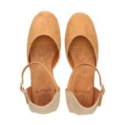 UNISA Zapatos cuña CACERES_23_KS CINNAMON